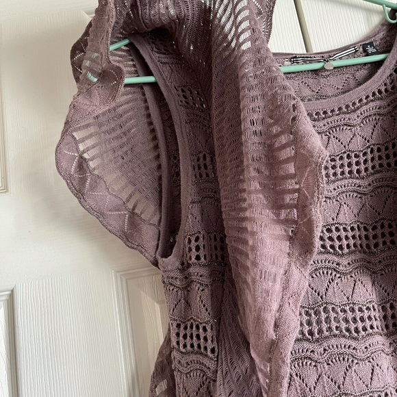 Knitted & Knotted fancy hobo crochet tank top - Picture 3 of 4